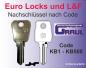 Preview: Nachschlüssel Euro Locks und L&F, LF-11